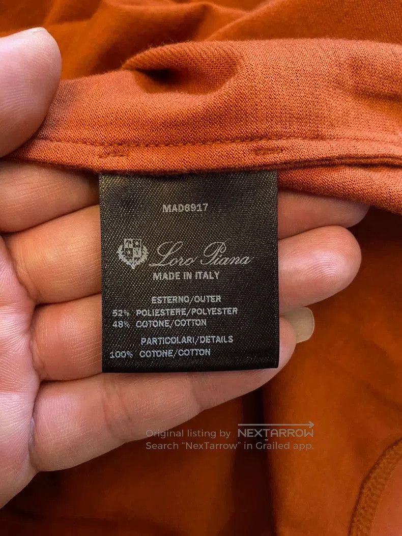 Loro Piana Loro Piana Orange Short Sleeve Polo Shirt. Size US S / EU 44-46 / 1 - 7 Thumbnail