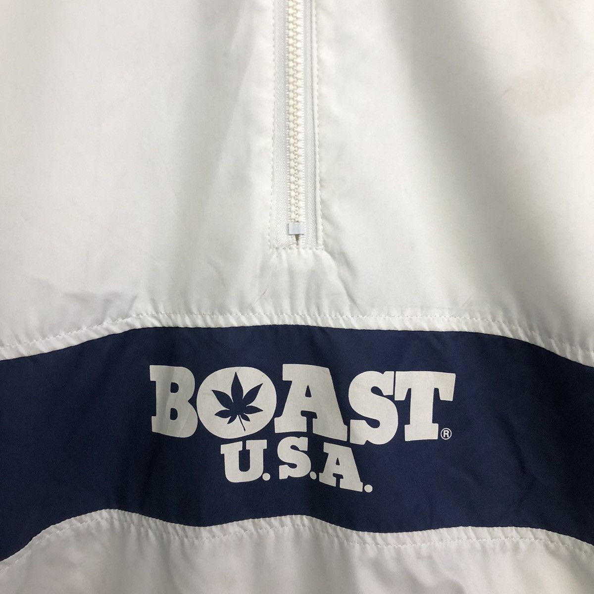 Japanese Brand Vintage Boast USA Half Zipper Windbreaker Jacket Size US M / EU 48-50 / 2 - 6 Thumbnail
