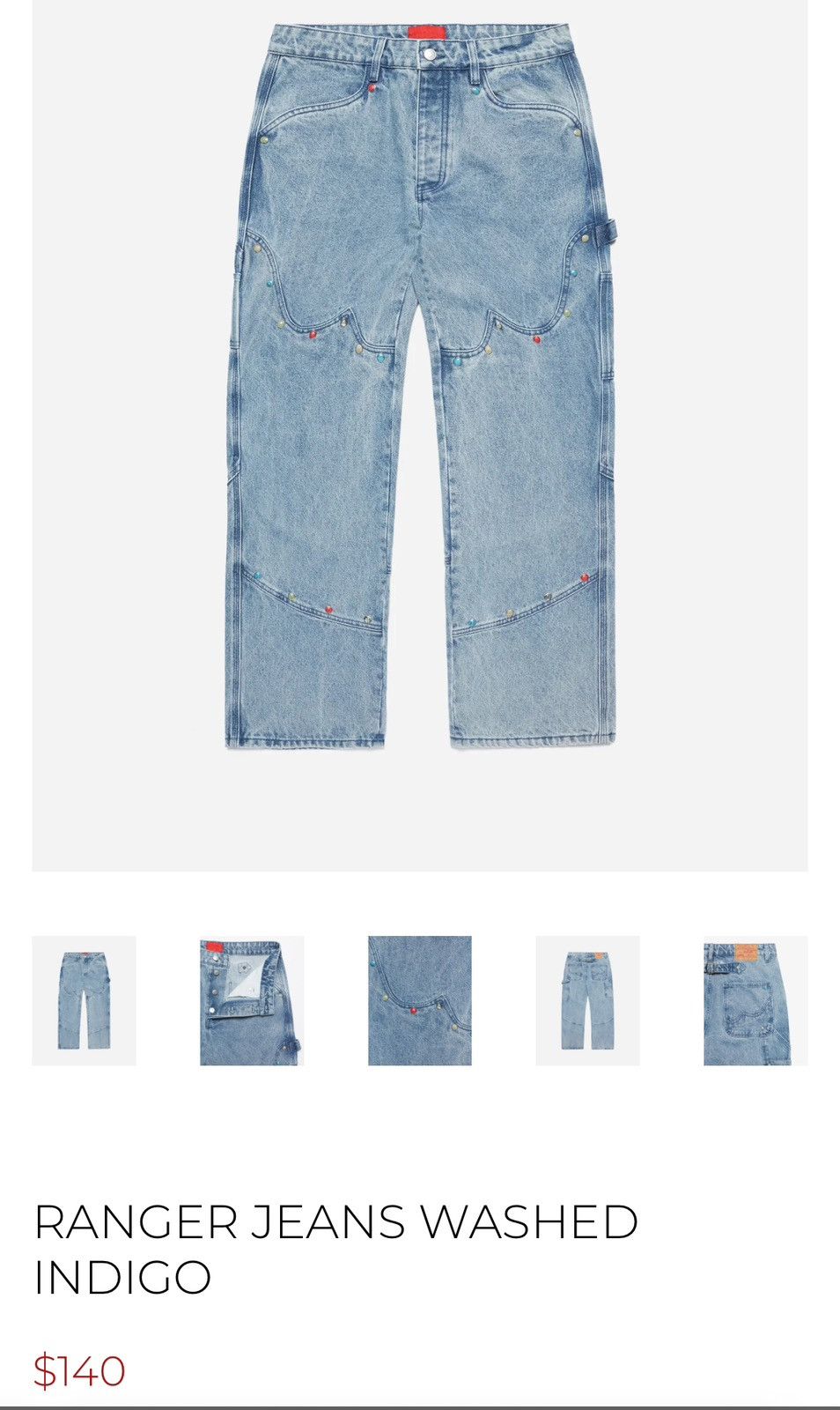 Fugazi Fugazi Ranger Jeans Washed Indigo Size US 30 / EU 46 - 6 Thumbnail