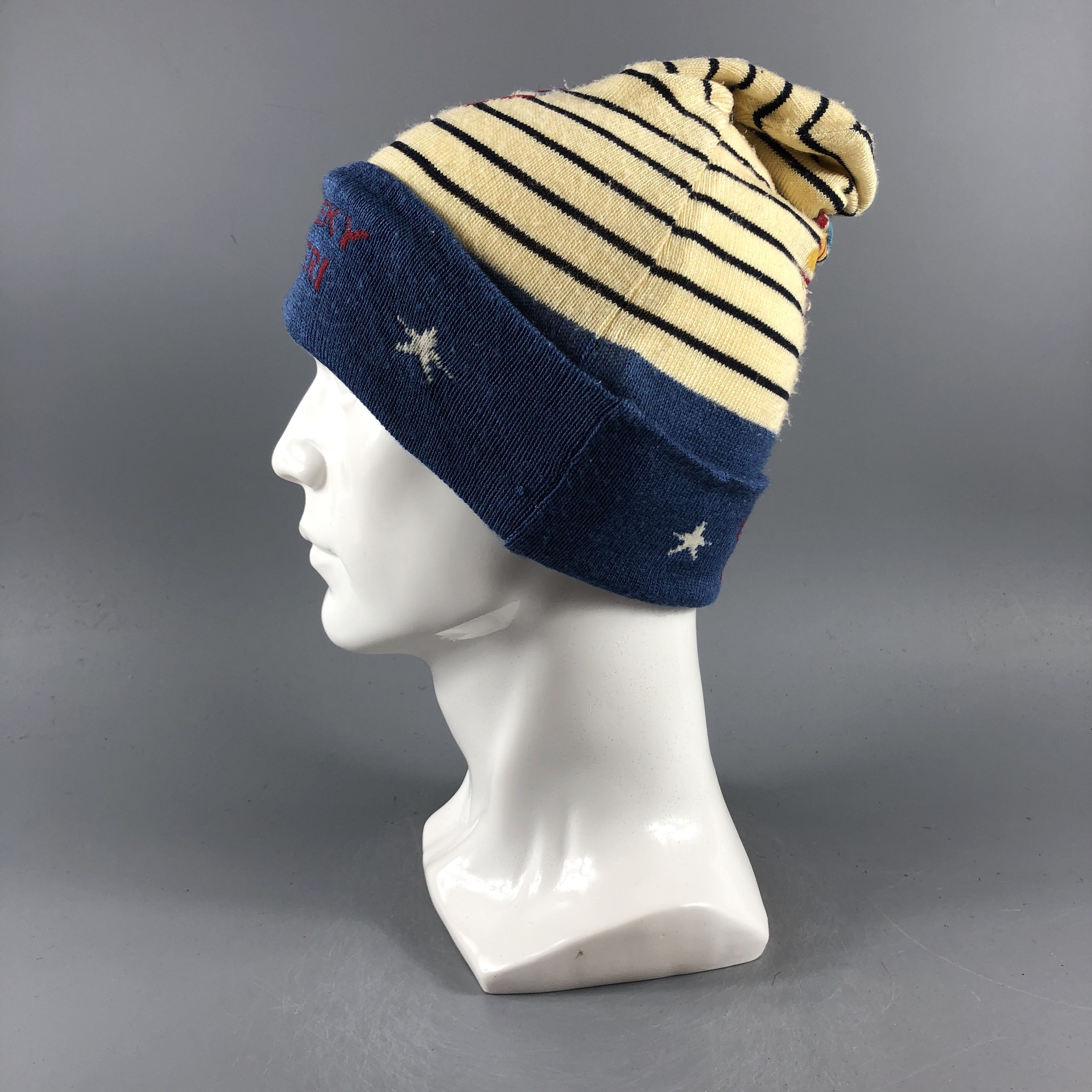 Other × Vintage Cheeky Liberi Stripe Beanie Snow Hat Snow Cap -D119 Size ONE SIZE - 1 Thumbnail
