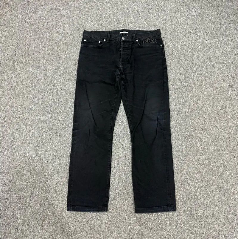 Dior Dior Men's Black Denim Casual Pants 0089 Size US 32 / EU 48 - 1 Thumbnail