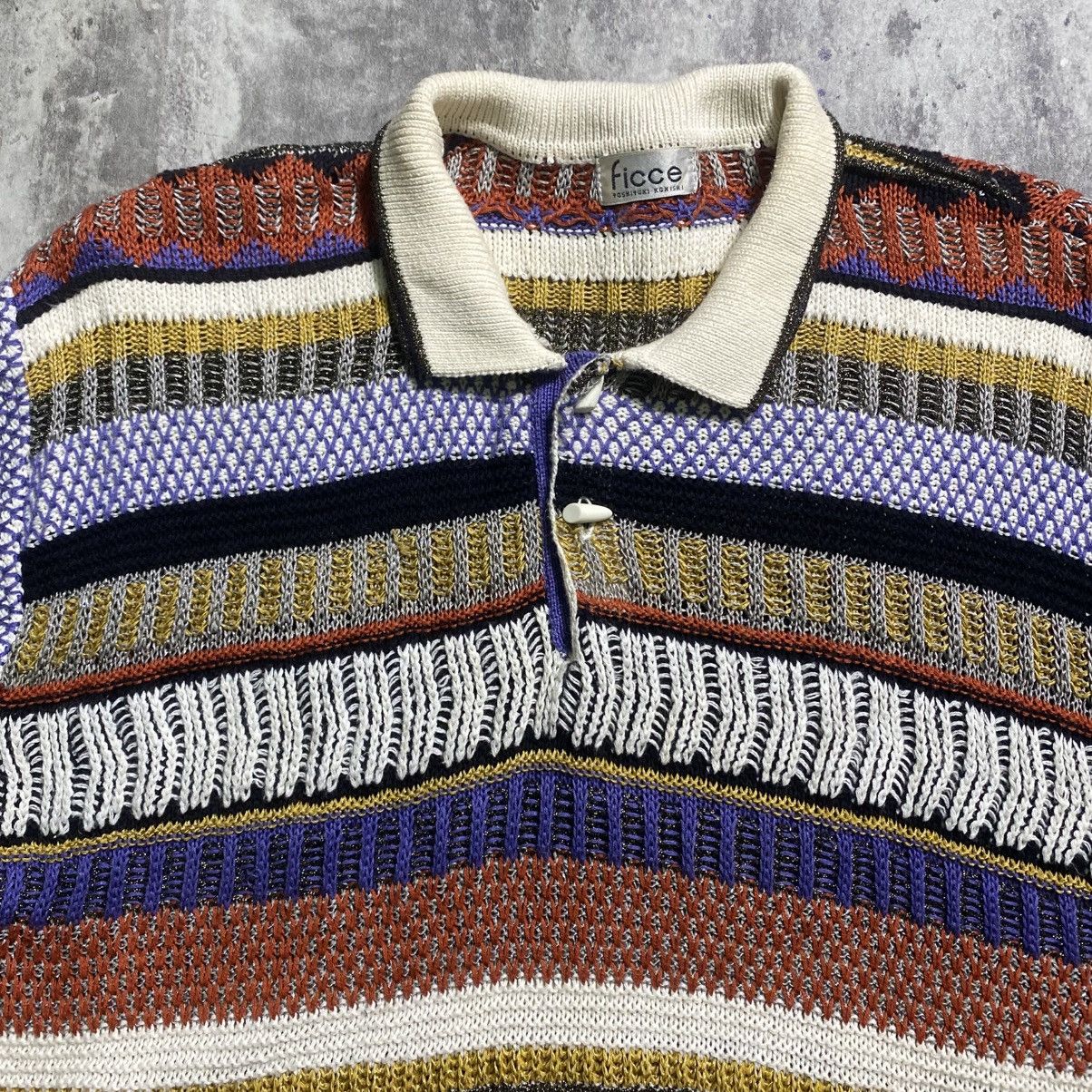 Yoshiyuki Konishi Yoshiyuki Konishi Ficce Designer Cnit Polo Japanese Designer Size US L / EU 52-54 / 3 - 2 Thumbnail