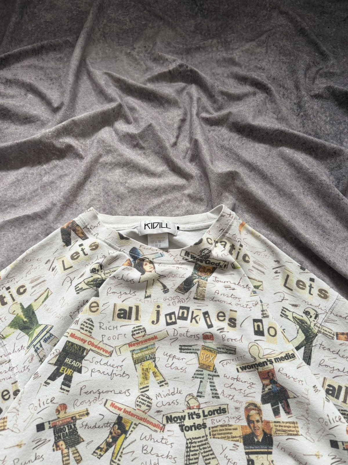 KIDILL KIDILL 20AW × Jamie Reid Tee T-shirt All-Over Pattern KL475 Size US XL / EU 56 / 4 - 7 Thumbnail