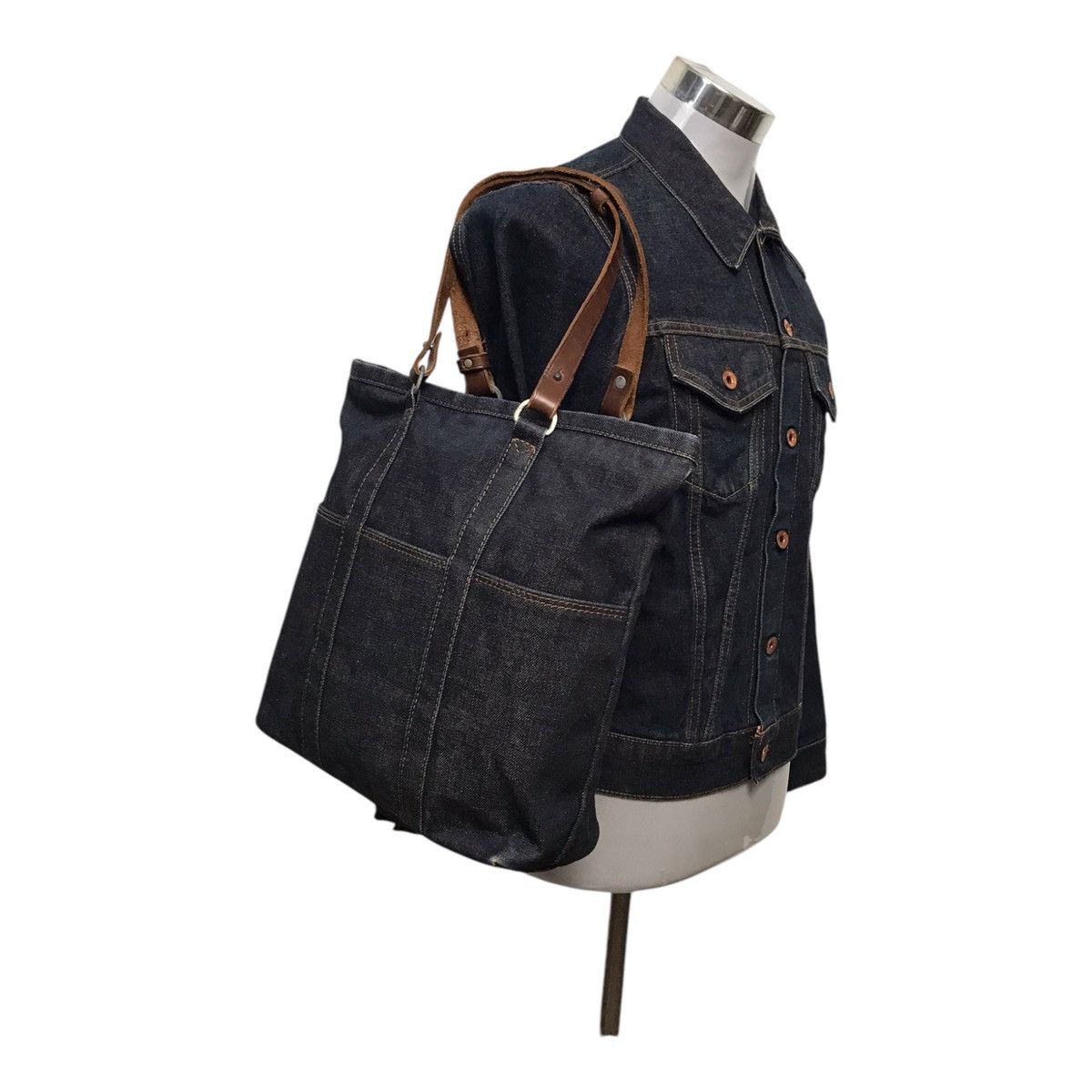Hysteric Glamour × If Six Was Nine × Japanese Brand Denim Indigo Tote Bag Size ONE SIZE - 2 Thumbnail
