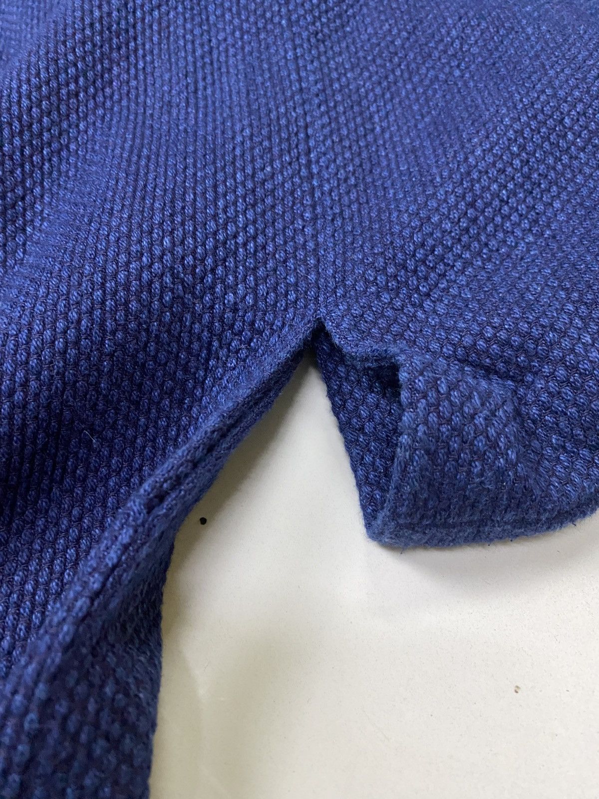 Indigo × Japanese Brand 🇯🇵 Vtg Kendo Indigo Blue Dyed Woven Kimono Samurai Jacket Size US L / EU 52-54 / 3 - 8 Thumbnail
