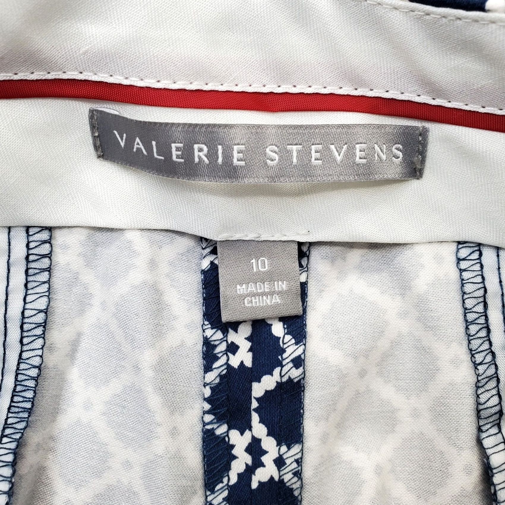 Vintage Valerie Stevens Dress Pants Womens 10 Moroccan Print Flat Front Straight Multi Size 32" / US 10 / IT 46 - 7 Thumbnail