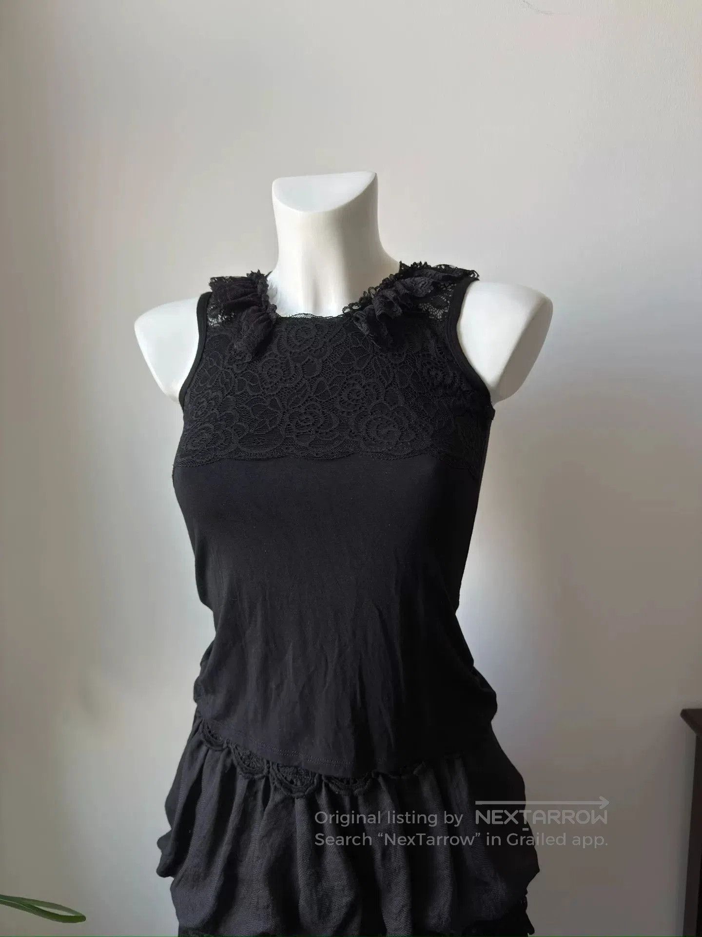 KMRii Japanese Brand Cotton Lace Wing Camisole. Size M / US 6-8 / IT 42-44 - 5 Thumbnail