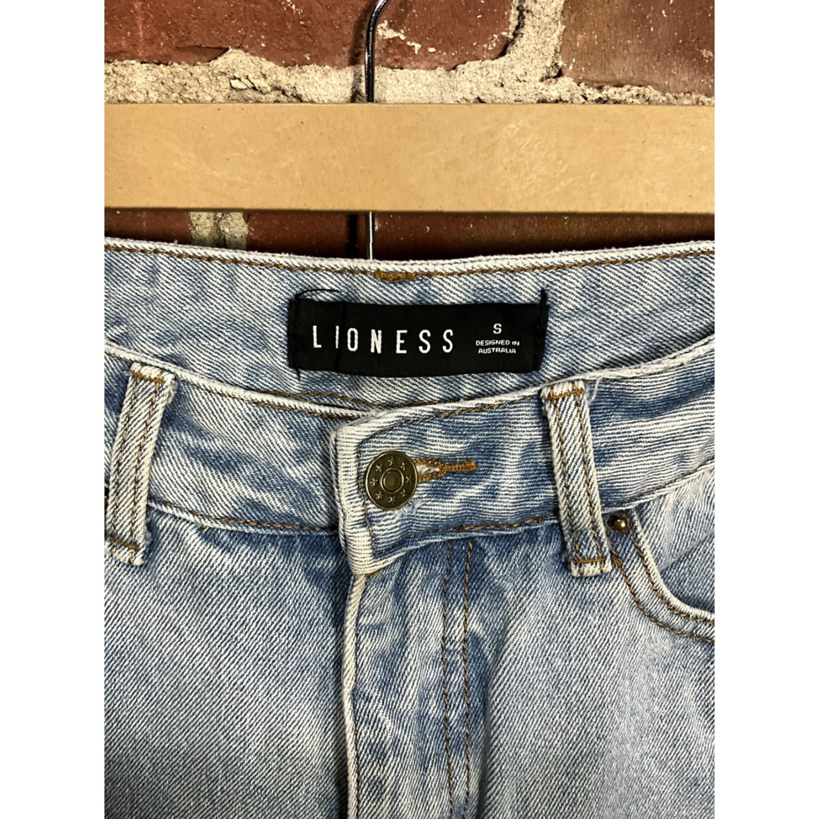 Lioness Lioness Jeans Women 2XS High Rise Straight Blue Denim 5-Pocket Regular Vintage No Size 24" / US 00 / IT 34 - 2 Thumbnail