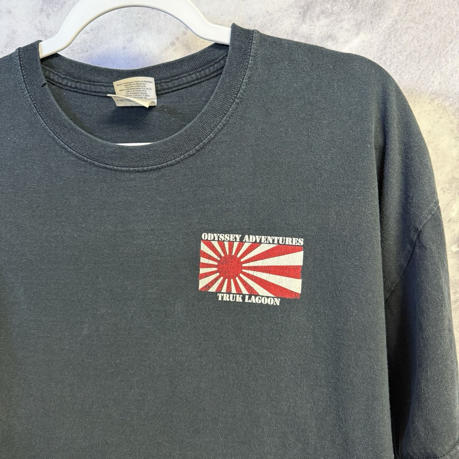 Vintage Odyssey Adventures Truk Lagoon Battle Ship T Shirt XL 23x28 Size US XL / EU 56 / 4 - 4 Thumbnail