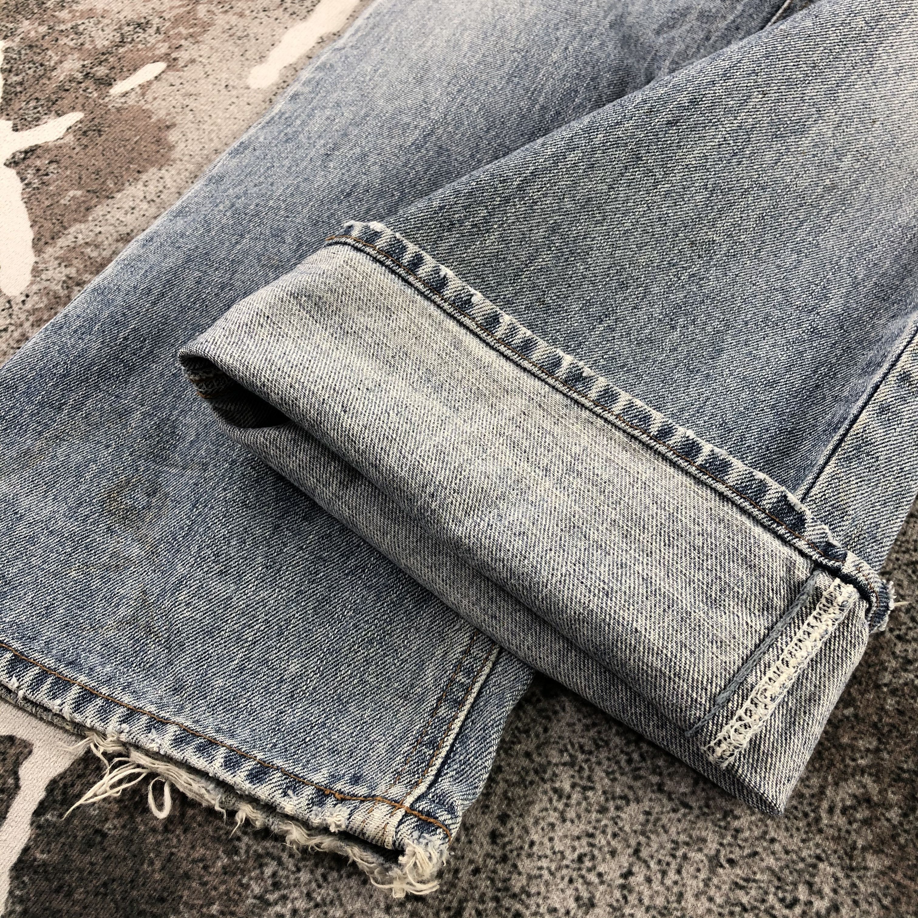 Japanese Brand Vintage Bobson Jeans Distress Medium Wash Flare Denim KJ1319 Size US 33 - 7 Thumbnail
