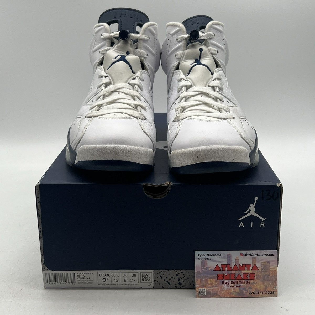 Jordan Brand Air Jordan 6 midnight navy Size US 9.5 / EU 42-43 - 2 Thumbnail