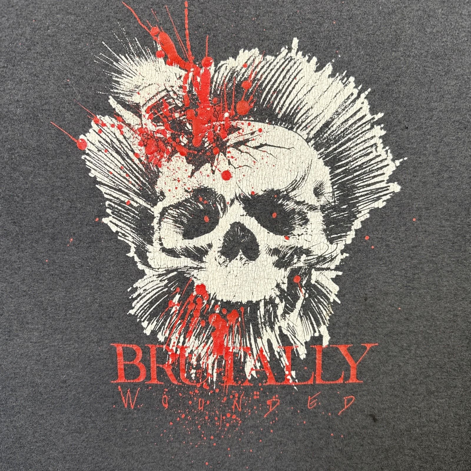 Band Tees Vintage Brutally Wounded Shirt Large Black 90s Metal Band Size US L / EU 52-54 / 3 - 2 Thumbnail