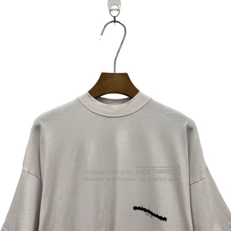 Balenciaga Balenciaga Light Pink Tape Overprint Scratch Short Sleeve Size US S / EU 44-46 / 1 - 3 Thumbnail