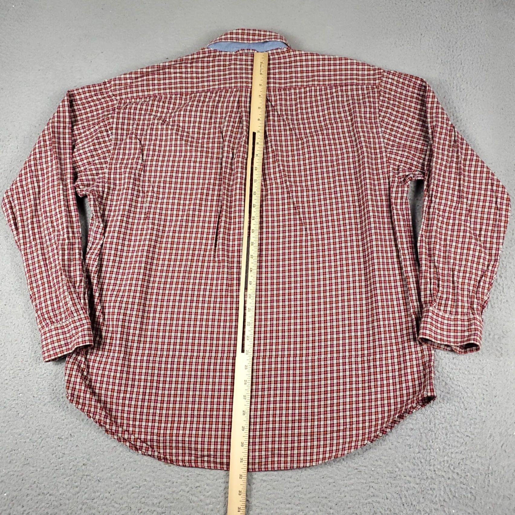 Tommy Hilfiger Tommy Hilfiger Shirt Mens XL Red Plaid Button-Up Long Sleeve Casual & Formal Button-Front Size US XL / EU 56 / 4 - 4 Thumbnail