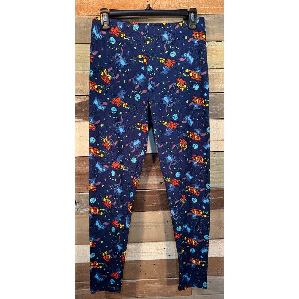 Disney DISNEY LILO & STITCH ROCKETS Leggings LARGE Gently Used Size 30" / US 8 / IT 44 - 1 Thumbnail