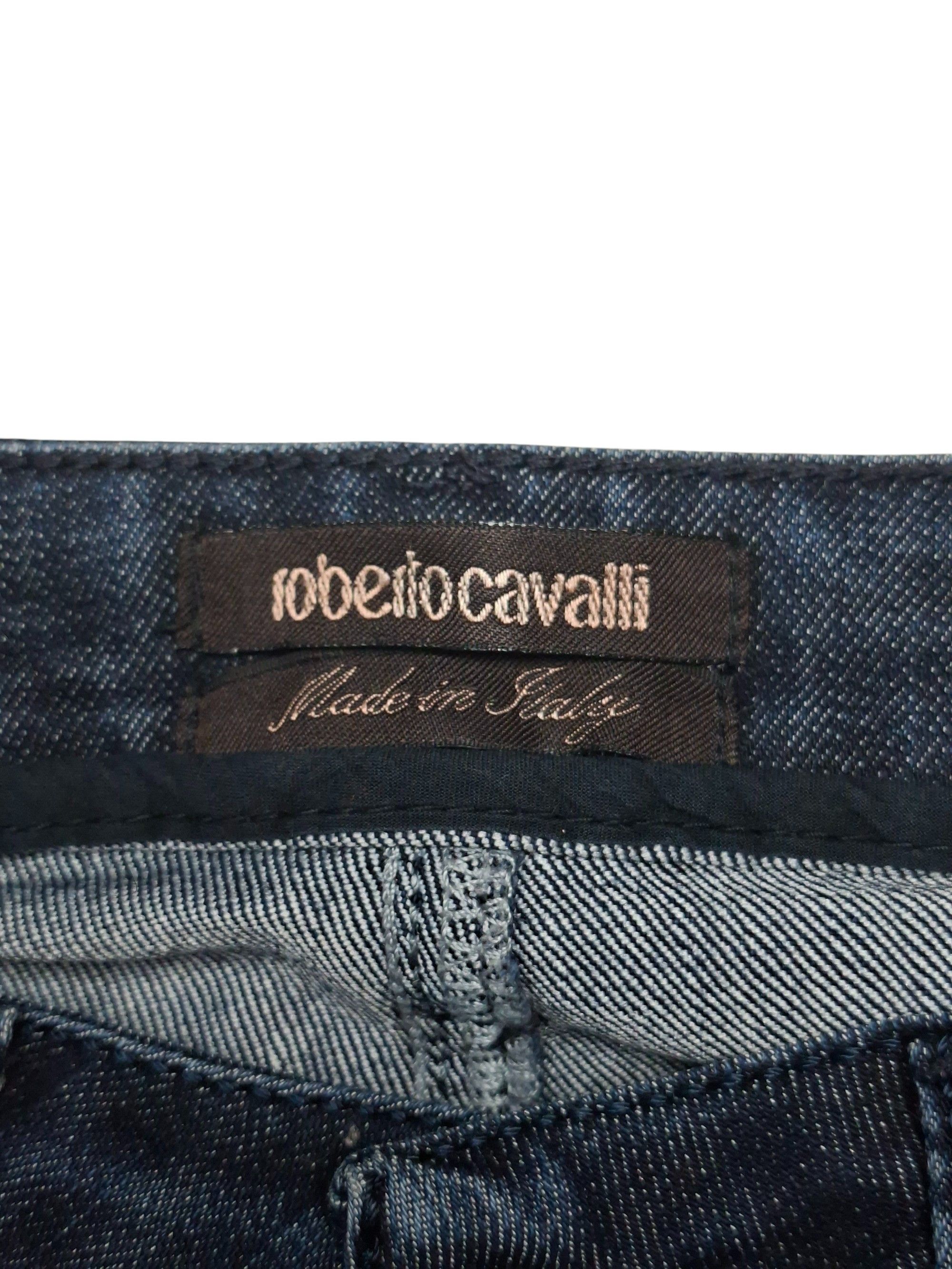 Roberto Cavalli Roberto Cavalli Archive Logo Jeans Y2K Mid Rise Staight Size 29" - 8 Thumbnail