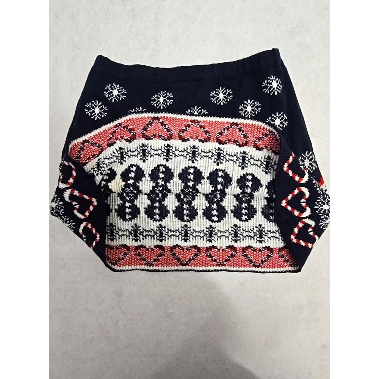 Vintage Derek Heart Womens A Line Christmas Skirt Mini Snowmen Blue L Junior Skirt Clothing Womens Size 36" / US 14 / IT 50 - 7 Thumbnail