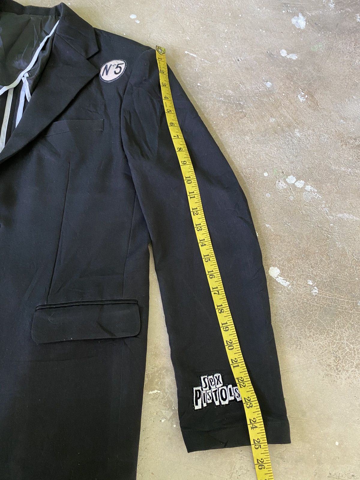 If Six Was Nine Vant x Sex Pistols Punk Patch Blazer Jacket Korea Size US L / EU 52-54 / 3 - 18 Thumbnail