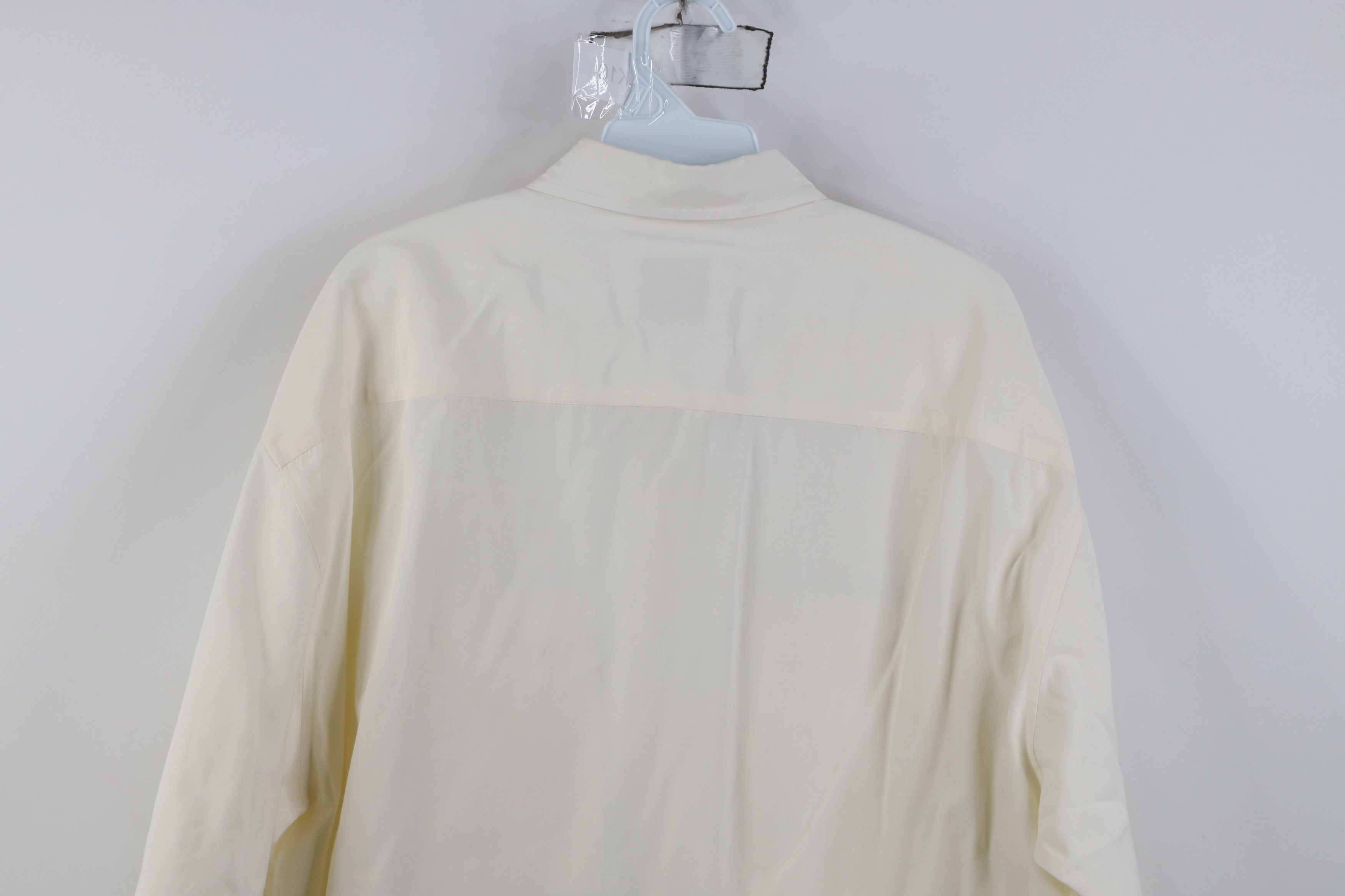 Gap Vintage 90s Gap Collared Button Down Shirt Cream Cotton Size US L / EU 52-54 / 3 - 10 Thumbnail