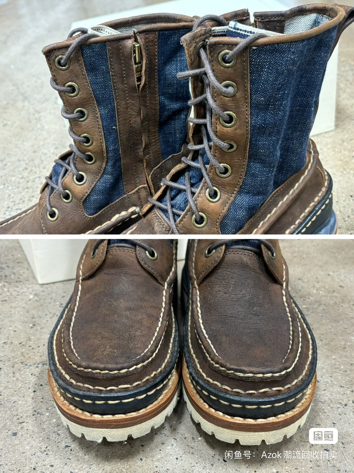 Visvim Visvim Grizzly Boots Folk Indigo Size US 10 / EU 43 - 5 Thumbnail