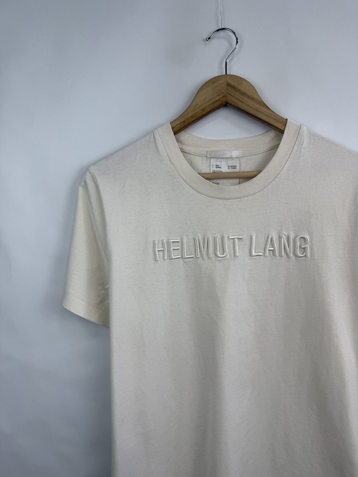 Helmut Lang 🇺🇸 Y2K Helmut Lang T-Shirt Rare Retro Hype Size US L / EU 52-54 / 3 - 4 Thumbnail