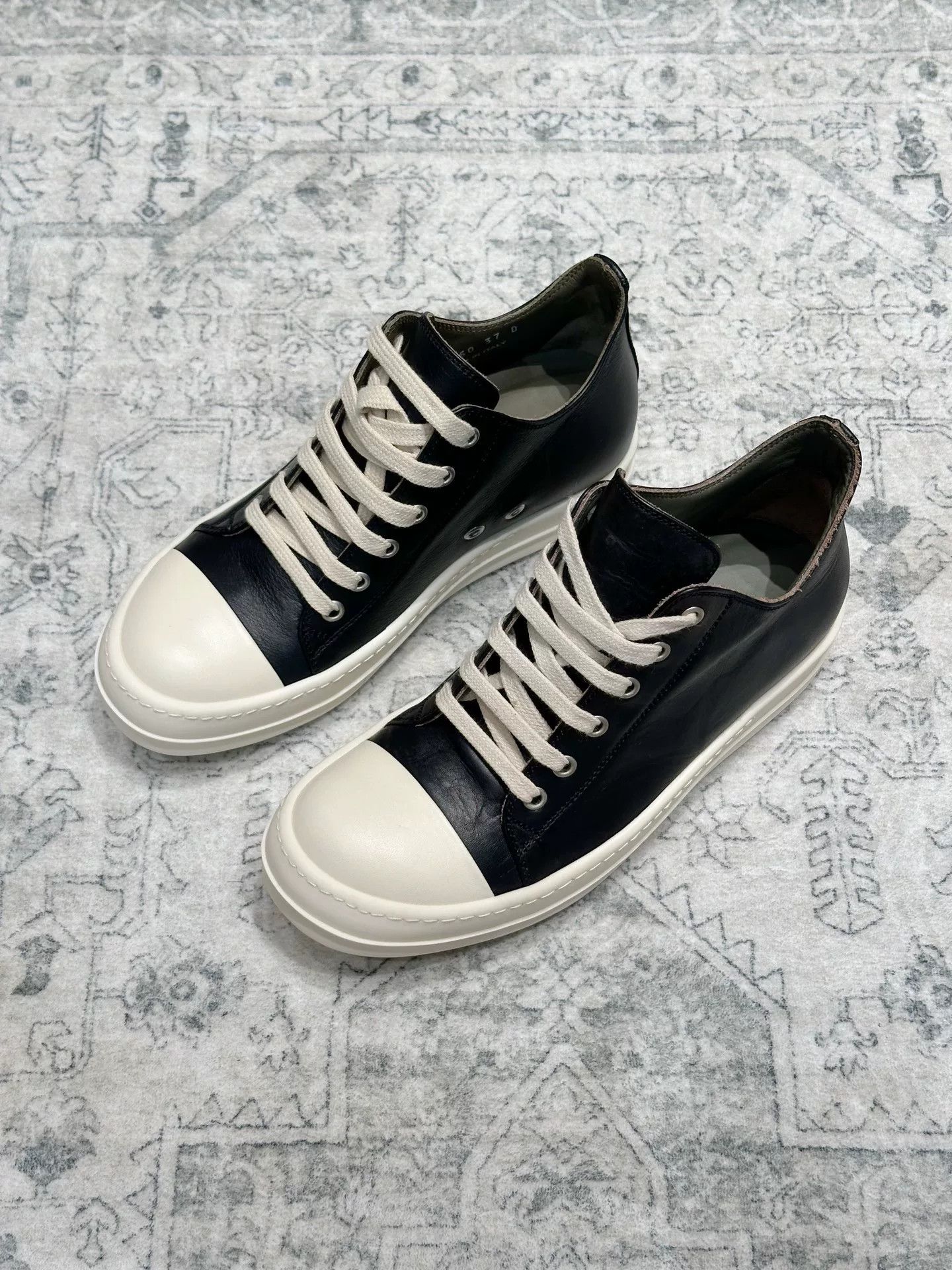 Rick Owens Rick Owens x Converse Leather Low-Top Size US 6 / IT 36 - 1 Thumbnail