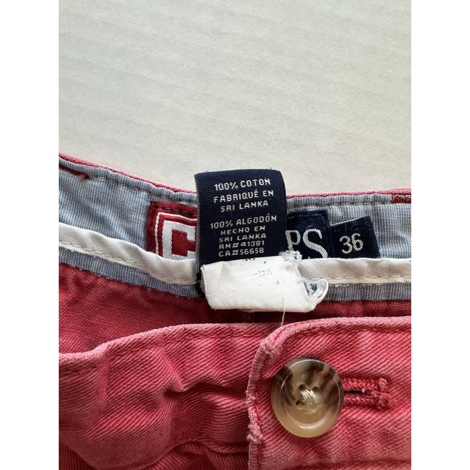 Chaps Chaps Ralph Lauren Men's Chino Shorts Dark Pink Sz 36 Cotton Size US 36 / EU 52 - 4 Thumbnail