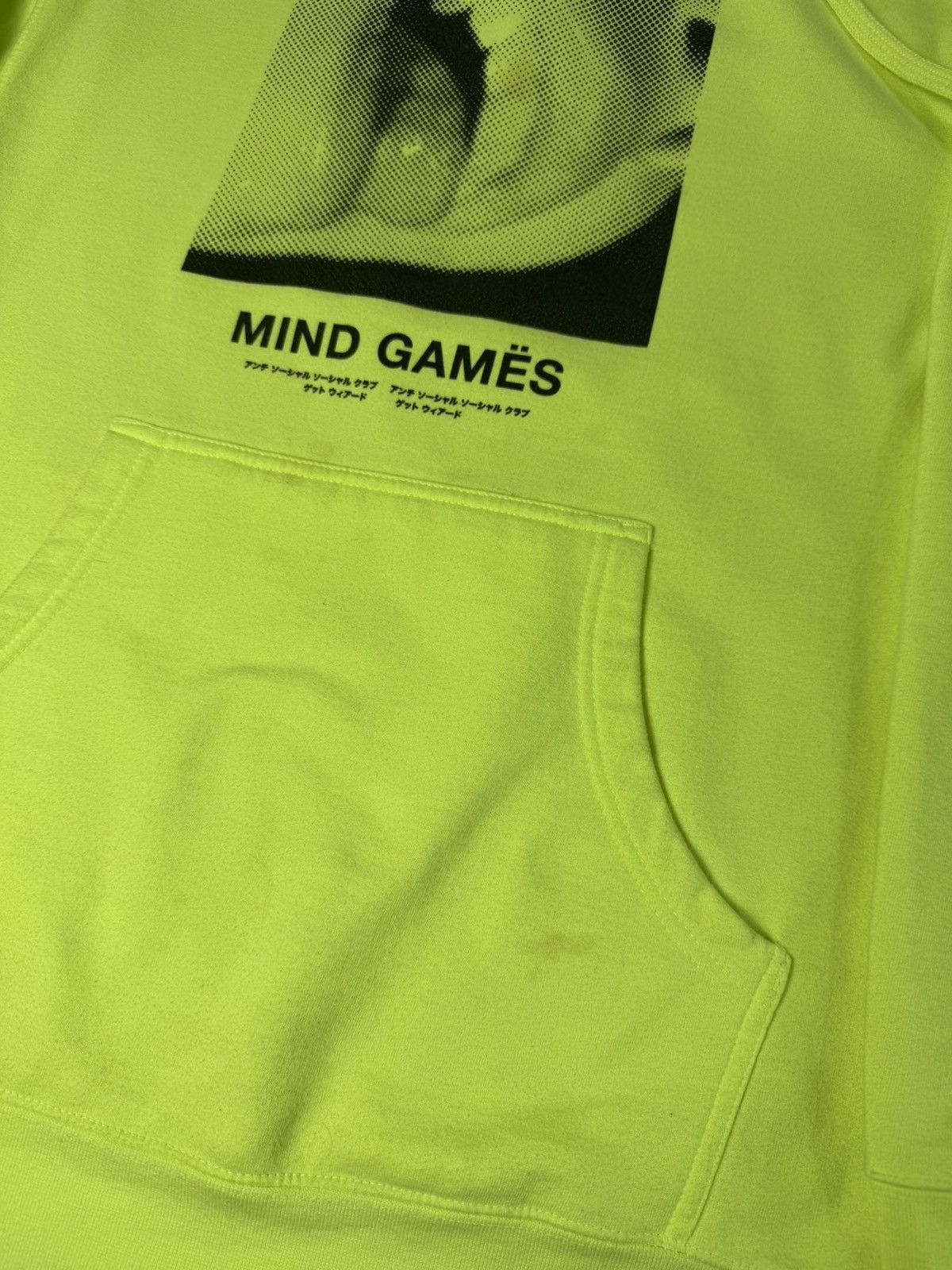 Anti Social Social Club Anti Social Social Club Open Minded Hoodie 'Neon Green' Sz S Size US S / EU 44-46 / 1 - 4 Thumbnail