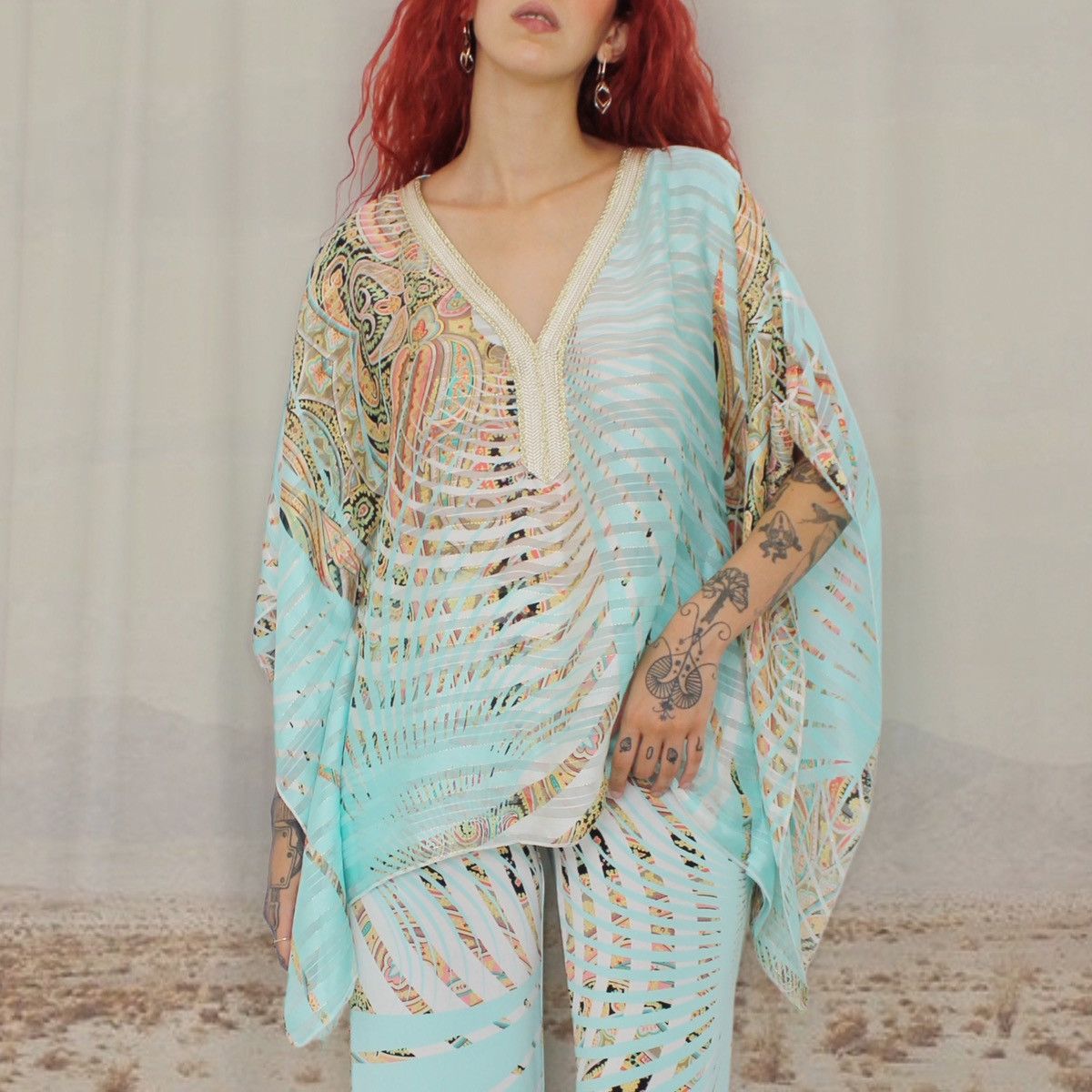 Other 🐠PAISLEY TEAL TOP🐠 Size ONE SIZE - 1 Thumbnail