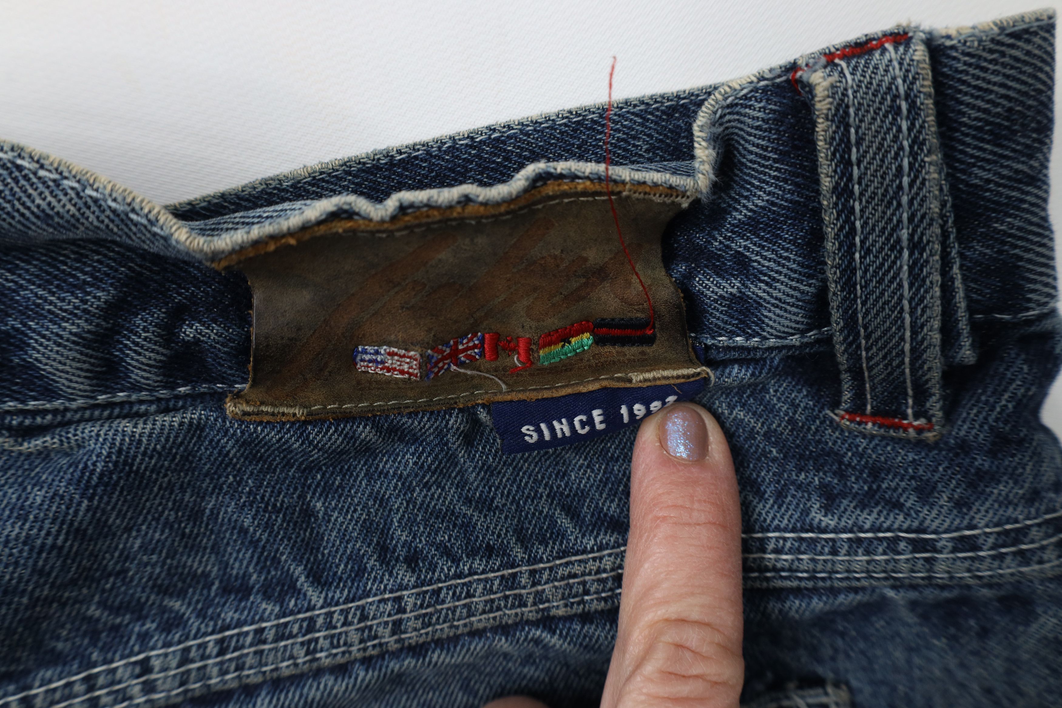 Fubu Vintage 90s FUBU Spell Out Baggy Wide Leg Denim Jeans Blue Size US 38 / EU 54 - 16 Thumbnail