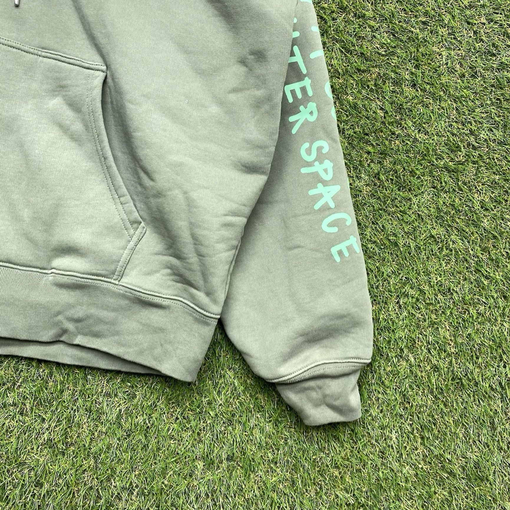 Broken Planet BROKEN PLANET Hoodie Mens Medium Olive Green Space Full Zip Knit Cotton Logo Embroidered 2000s Trend Graphic Print Hip Hop Jacket Size US M / EU 48-50 / 2 - 3 Thumbnail