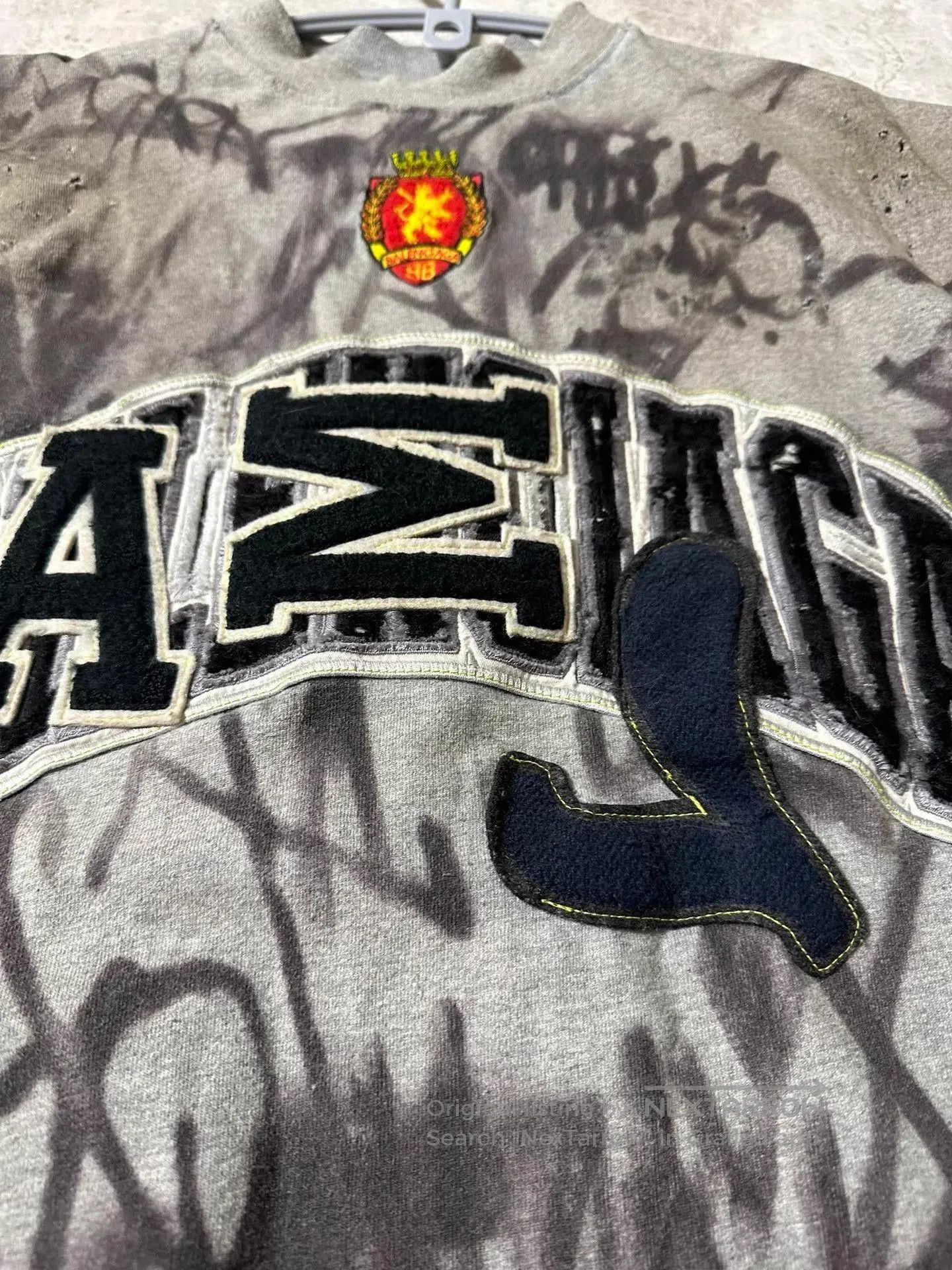 Balenciaga Gray Graffiti Print Short Sleeve Shirt. Size US S / EU 44-46 / 1 - 3 Thumbnail