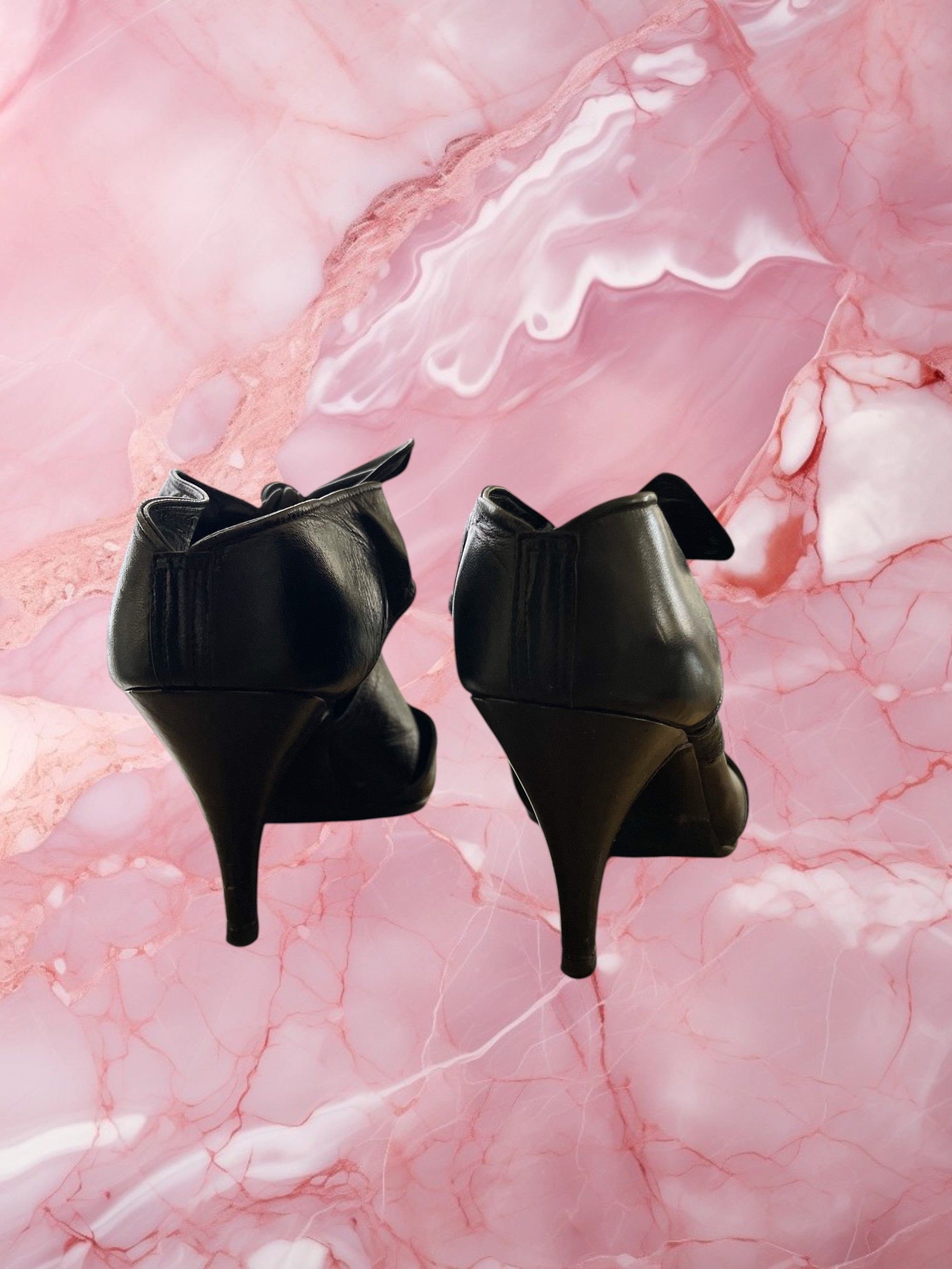 Alaia ​​Alaïa Rare Archival Black Leather Bow Pumps Size US 6.5 / IT 36.5 - 5 Thumbnail