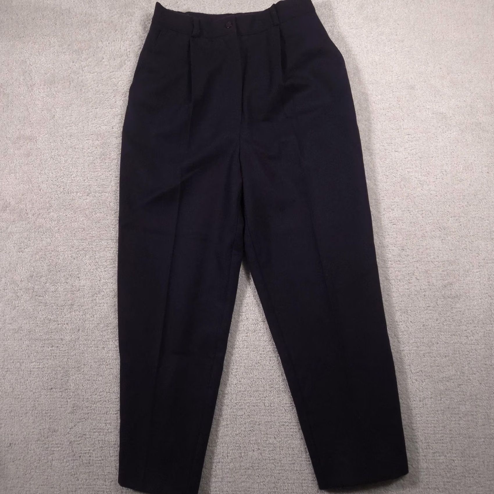 Vintage VINTAGE Mark Alan Dress Pants Womens 10 Navy Blue Wool Pleated Lined USA 90s Size 32" / US 10 / IT 46 - 2 Thumbnail