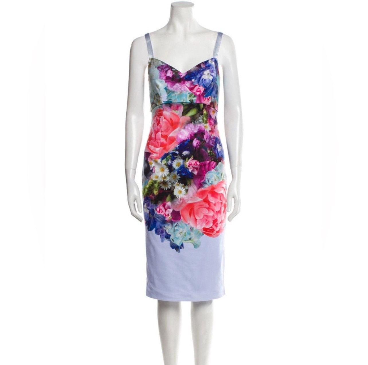 Ted Baker Ted Baker Emore Bodycon Dress in Focus Bouquet Print Midi Size S / US 4 / IT 40 - 3 Thumbnail