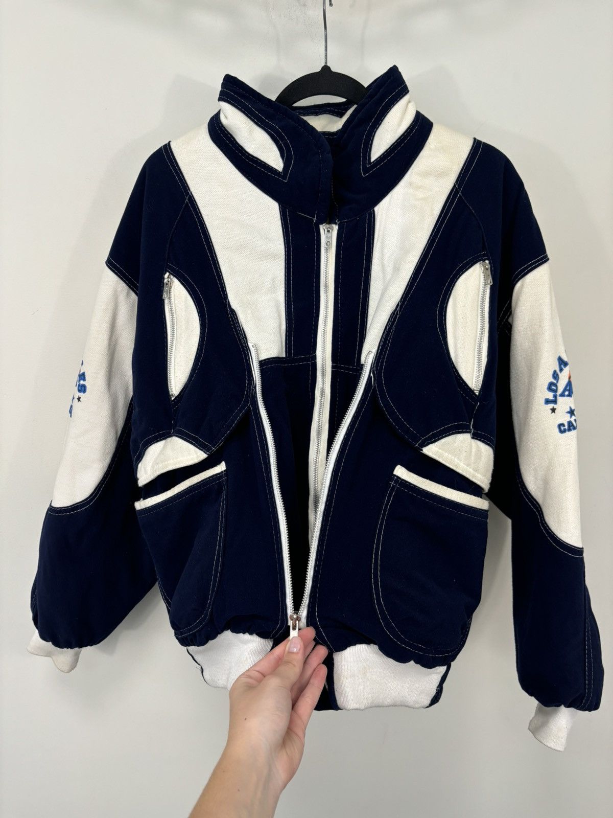 Vintage 90s Los Angeles USA Basketball Rare Bomber Jacket