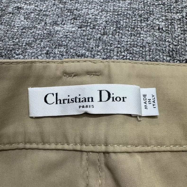 Dior Dior Khaki belted workwear pants 2505-Nextarrow Size 26" / US 2 / IT 38 - 4 Thumbnail