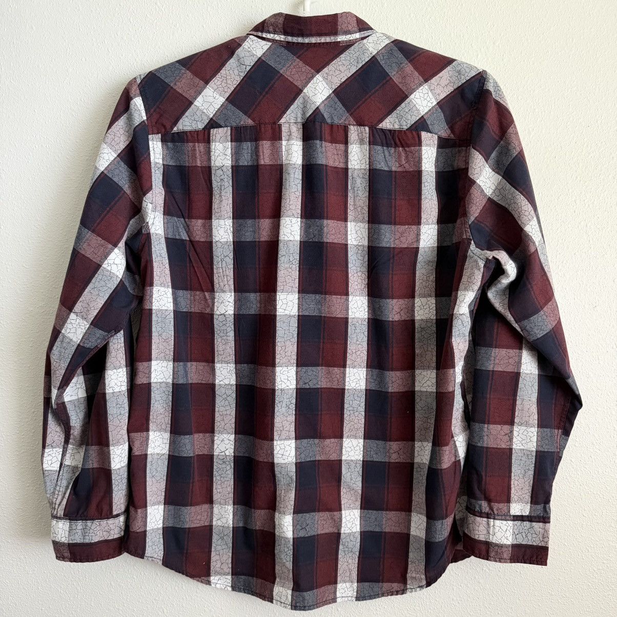 Marc Ecko Marc Ecko Shirt Mens XL Red Blue Plaid Button Up Long Sleeve Size US XL / EU 56 / 4 - 5 Thumbnail
