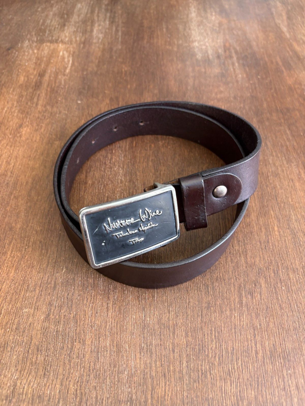 Number (N)ine 00ʼS NUMBER NINE STYLE JAPAN LEATHER Y2K BELT