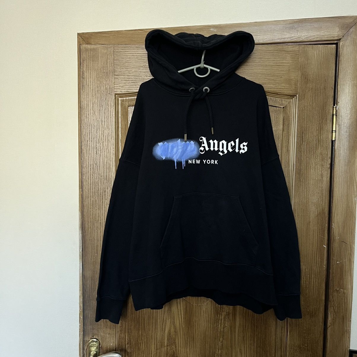 Palm Angels Palm Angels Sprayed Big Logo Hoodie Size US L / EU 52-54 / 3 - 2 Thumbnail