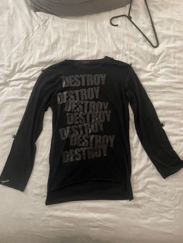 Hysteric Glamour Hysteric Glamour "destroy destroy destroy" muslin Size US M / EU 48-50 / 2 - 2 Thumbnail