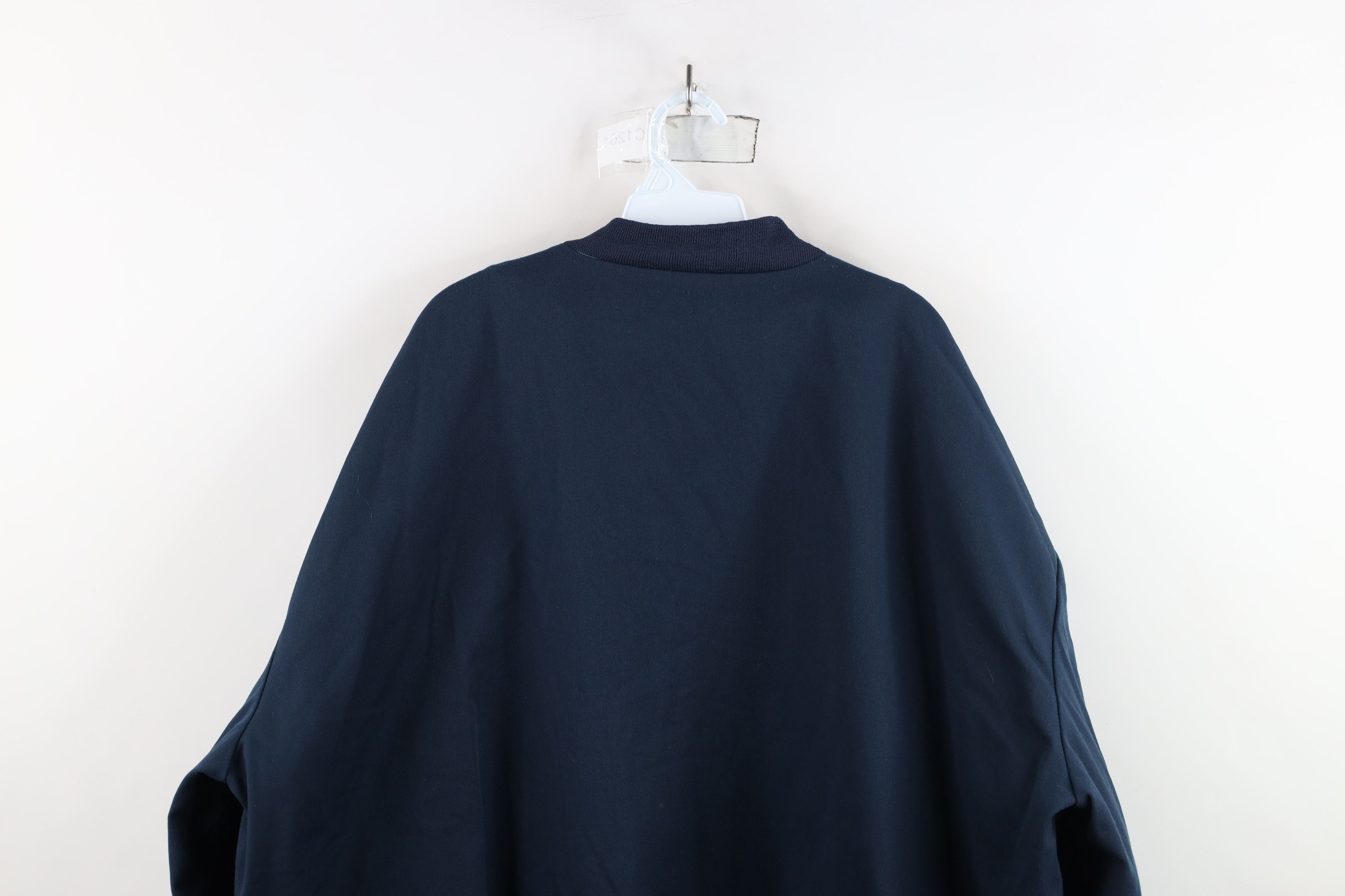 Vintage Vintage 90s Streetwear Workwear Mechanic Bomber Jacket Blue Size US XXL / EU 58 / 5 - 13 Thumbnail