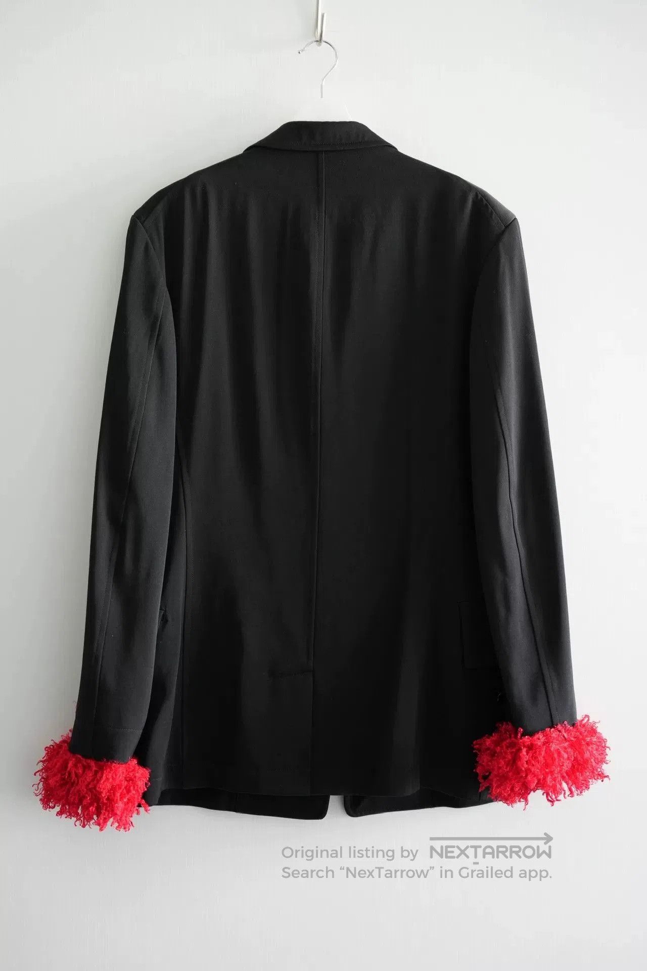 Yohji Yamamoto yohji yamamoto black suit with red cuffs. Size US S / EU 44-46 / 1 - 2 Thumbnail