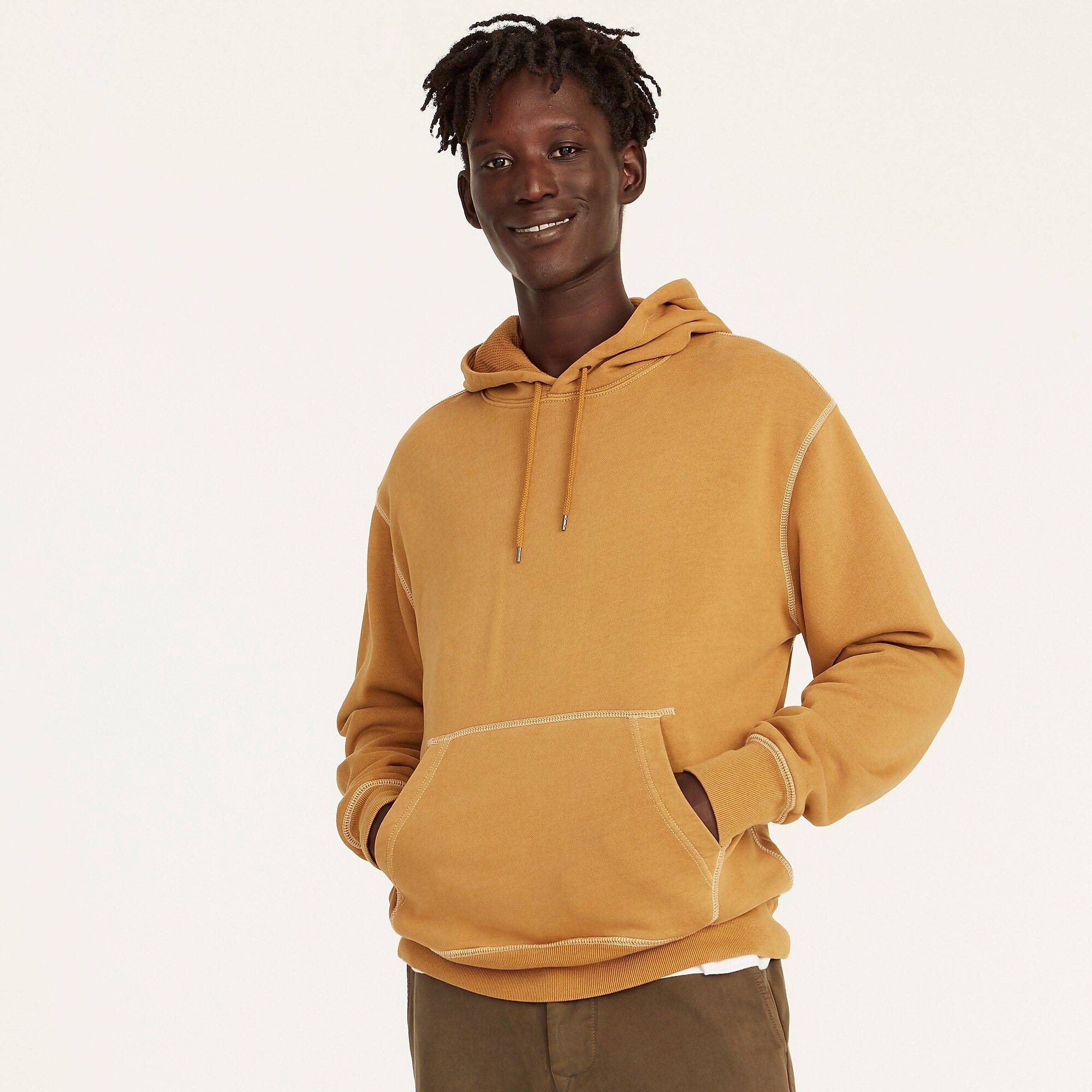 J.Crew J. CREW Waffle Lined French Terry Hoodie Sweatshirt Grailed