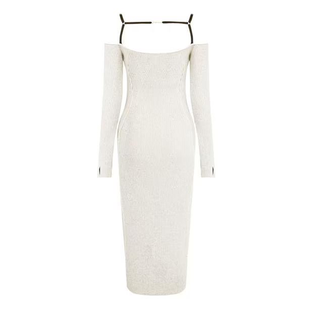 Jacquemus o1g2r1mq1024 Dress in White Size S / US 4 / IT 40 - 2 Thumbnail