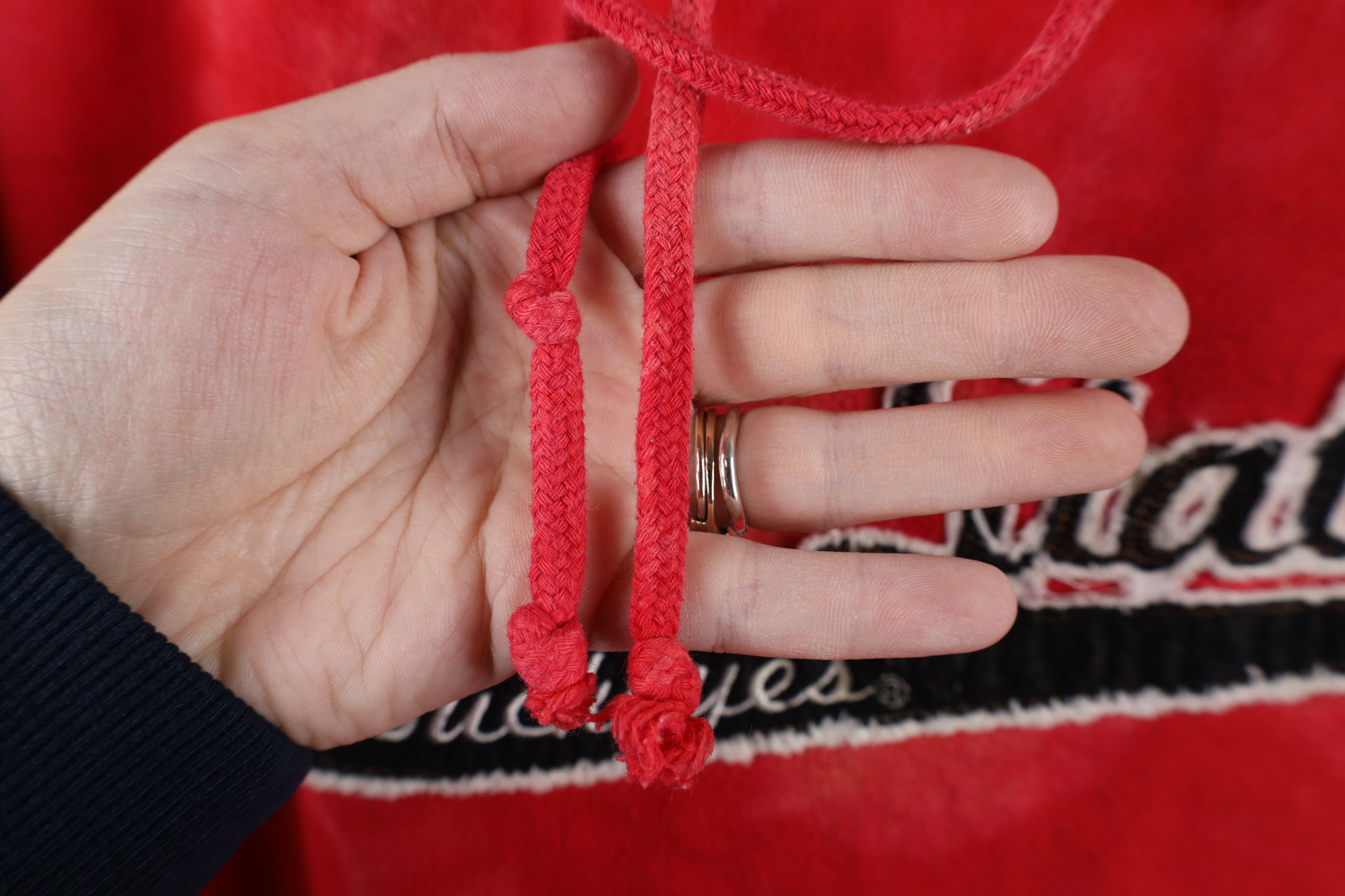 Vintage Vintage 90s Script Acid Wash Ohio State University Hoodie Size US L / EU 52-54 / 3 - 4 Thumbnail
