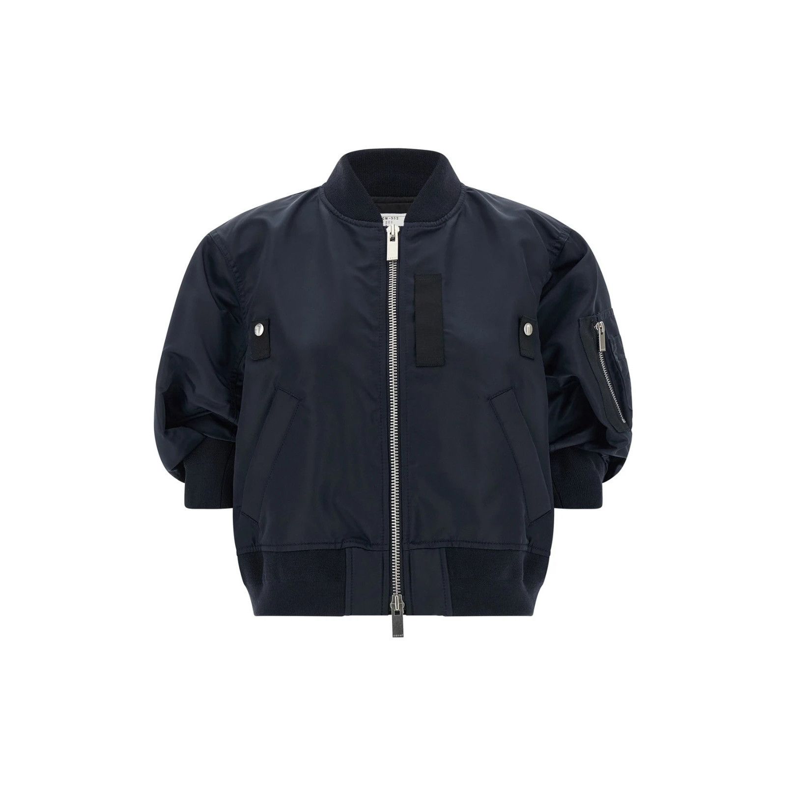 SACAI 3/4 Sleeve Blue Bomber Jacket New And Authentic (Women