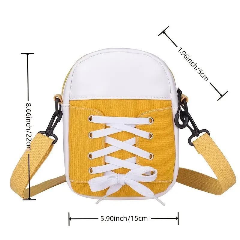 Other Yellow Shoes Design Crossbody Bag, Cute Zipper Shoulder Bag Size ONE SIZE - 3 Thumbnail