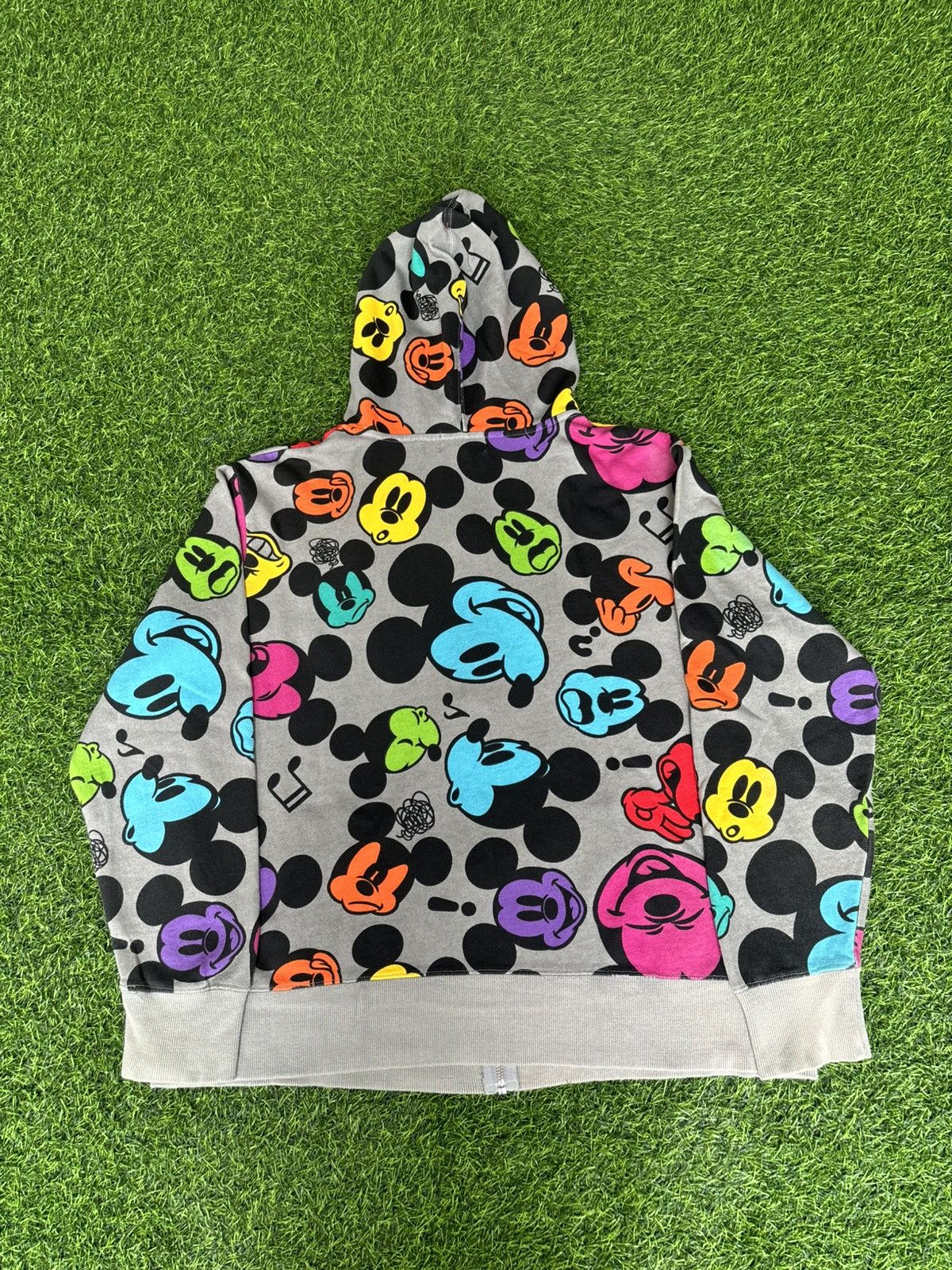 Mickey Mouse Y2k Tokyo Disney Resort Full print zip Hoodie Size L / US 10 / IT 46 - 3 Thumbnail