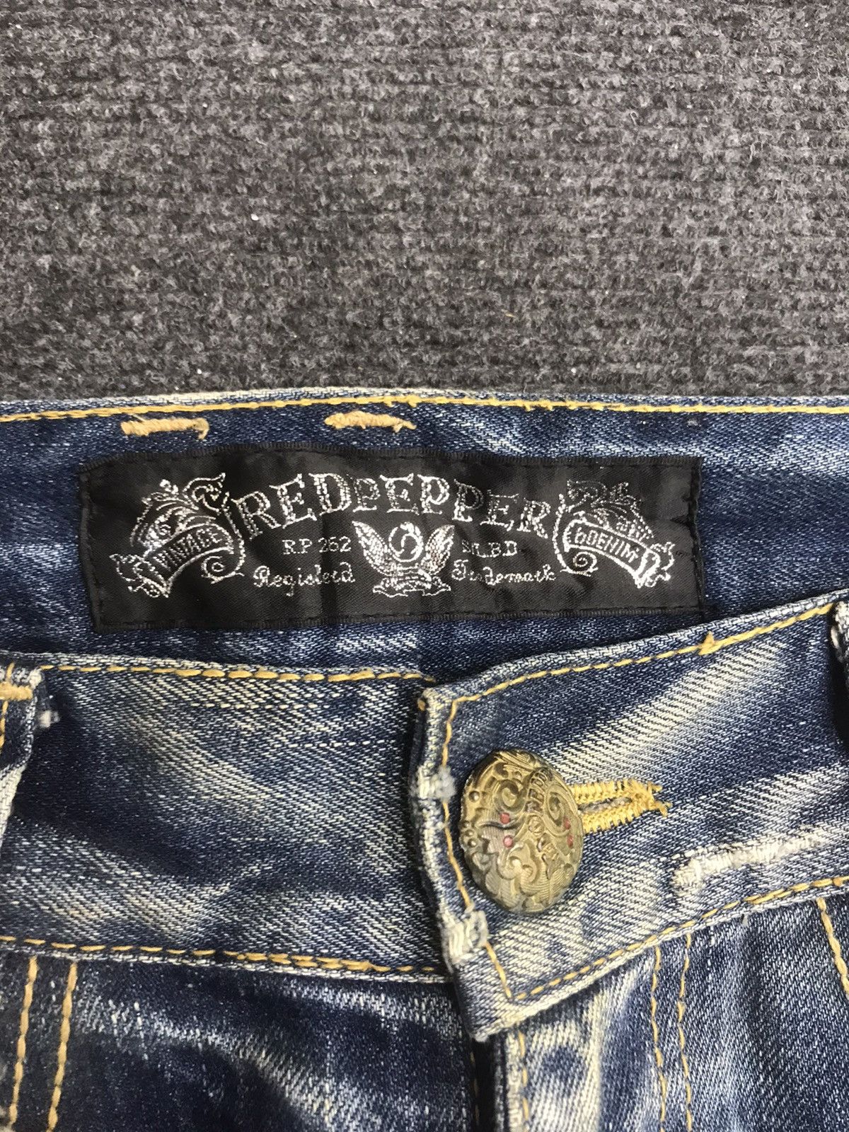 Japanese Brand Flare 🔥REDPEPPER Distressed Low Rise Jeans Size US 31 - 9 Thumbnail